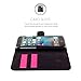 Snugg iPhone 6 Case, Black Leather iPhone 6 Flip Case Premium Wallet Phone Cover with Card Slots for Apple iPhone 6