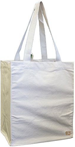 100% Cotton Canvas Oversized Grocery/Multipurpose Tote Bag