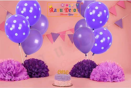 Image of RasuDecor 20 Pieces 12 inch Polka Dot Latex Balloon Blue and White Dot Colorful Balloons, 12 Inch Latex Polka Dots Balloons for Kids Women Men Birthday Easter Engagement Wedding, Halloween Party Supplies Decor #RasuImpex (20Pcs 12 inchPolkaDotBlueWhite)