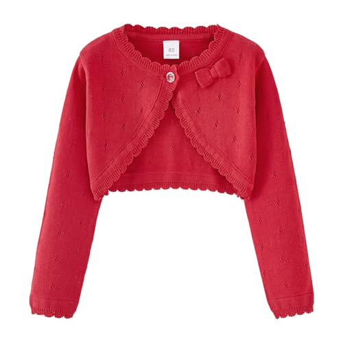 Manteau en coton pour enfants pull cropped en maille douce
