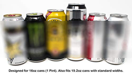 TahoeBay 16oz Can Sleeves - Multi Color Neoprene Beer Coolies - Blank Tall Energy Drink Coolers - Compatible with 16oz Rockstar, Monster (Multicolor, 6)