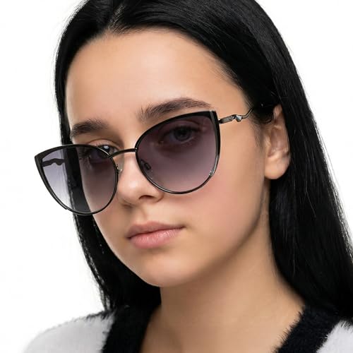 Image of Vincent Chase By Lenskart | Full Rim Cateye | Fashion Essentials | Branded and Stylish Sunglasses | 100% Uv Protected | Women | Large | Vc S15795