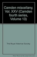 Camden miscellany, Vol. XXV B0016L8JQE Book Cover
