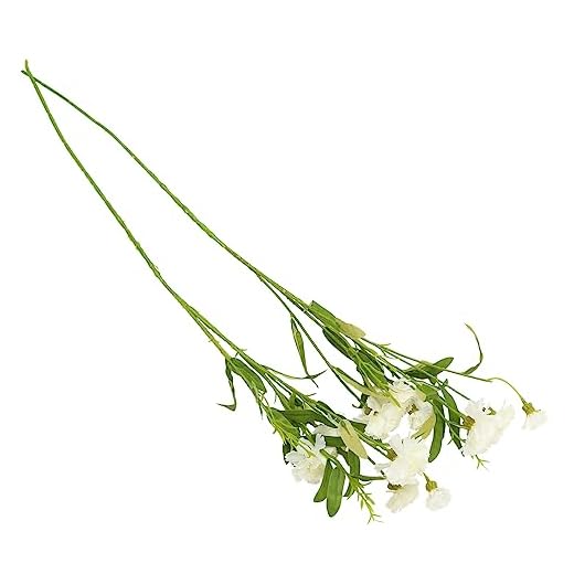 Yardwe 2 Piezas Claveles Flores Artificiales Ramos Falsos Claveles Simulados Flor De Simulación Pétalos De Seda Mini Clavel Plantas De Seda Falsa Flor De Seda Novia Rosa Artesanía Blanco