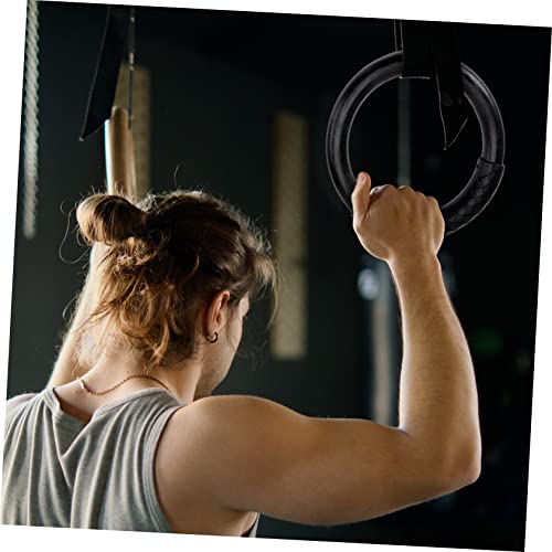 Anillas de Gimnasia para Ejercicio Fitness Negro miniatura 2