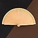 Imagen de H.U.S.L Home Universal® Abanicos Madera Españoles Artesanales con Tela Lisa 23cm