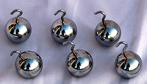 Physics Lab Metal Pendulum Bob Balls, 25mm Diameter with Hooks, Steel Pack of (12)
