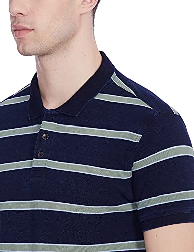 Image of Levi's Men's Striped Polo Collar T-Shirt