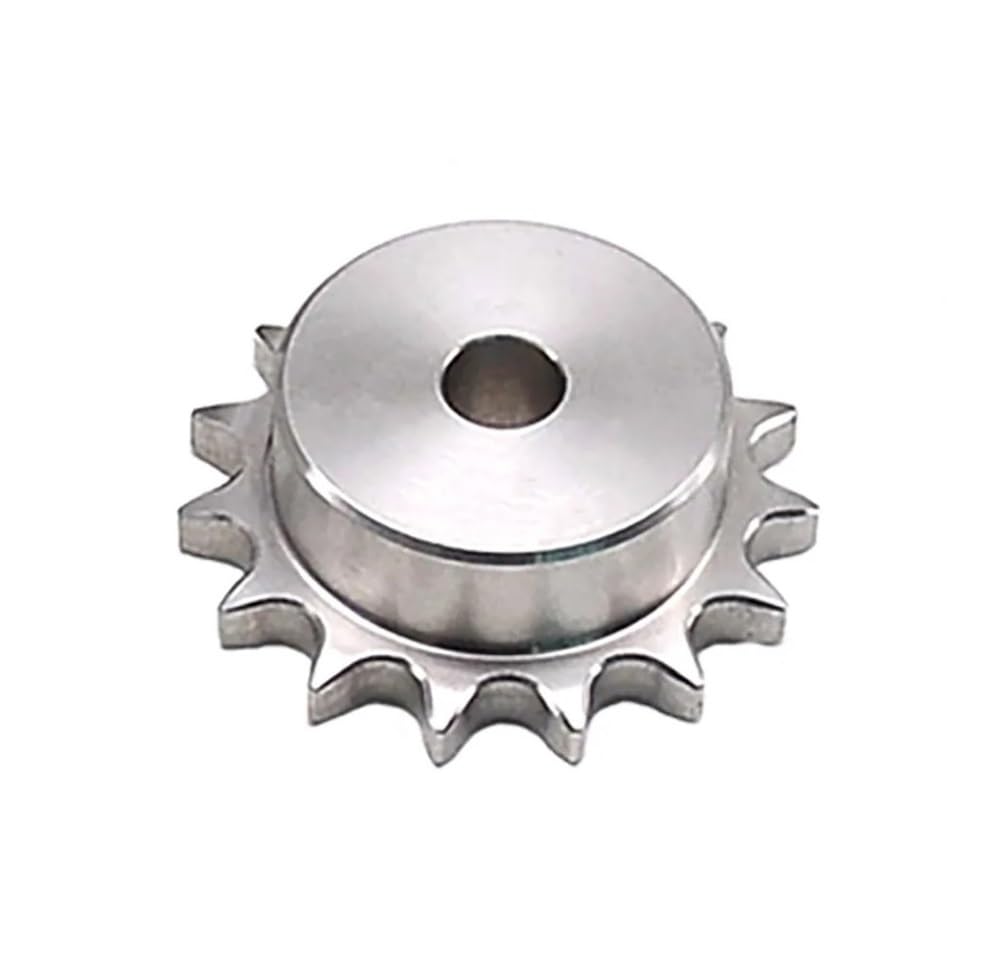 Piñón de cadena de rodillos Piñón de transmisión de cadena de acero inoxidable 06B de 25-30 dientes, paso de engranaje de 9,525 mm, rueda dentada industrial, 1 unidad(25 Teeth)