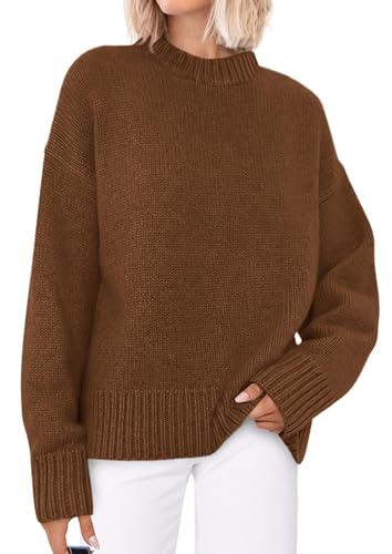 PRETTYGARDEN Womens Sweaters Spring 2026 Trendy Casual Crewneck Long Sleeve