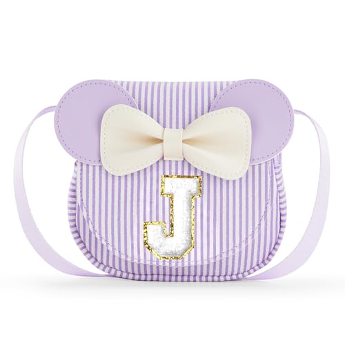 Girl Single shoulder bag – Adorable Princess Crossbody bag, Birthday Gifts for 2 3 4 5 6 Year Old Girls, Durable Kids Purse (purple2, J)