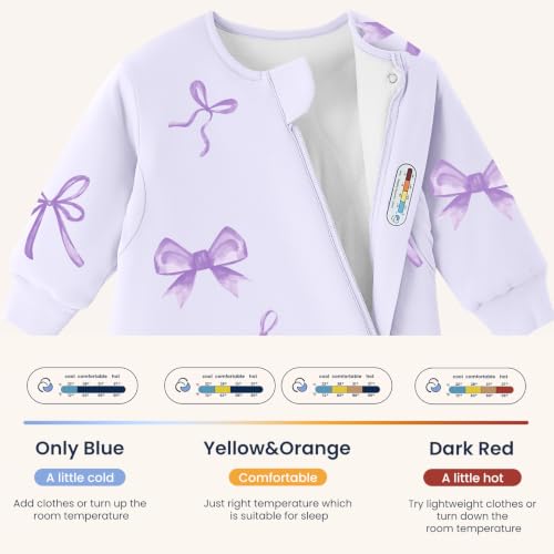 Image of kaiya baby Unisex Sleeping Bag for Babies and Toddlers 2.5 Tog Sleep Sack, Long Sleeve Sleep Sack, Wearable Blanket Baby