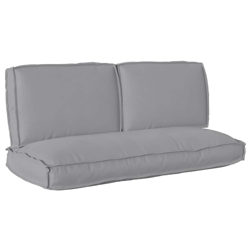 Coussins de dossier 60x40 et assise grise pour rénover un banc de jardin inconfortable