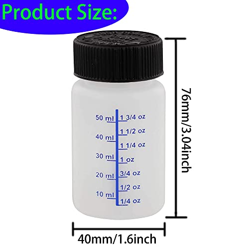 6 Pack- 2 Ounce (60Ml) Empty Paint Touch Up Bottles With Brush Applicator And Mixing Marble, Touch-Up Applicator Brush - Fix Paint Chips, Scratches, Stone Chips, Auto Car Damage. #TOP1