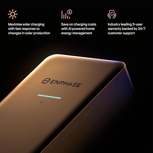 Image of Enphase IQ EV Charger 2 Wired Three Phase / Single Phase Type 2 230V up to 22kW Wi-Fi BLE Ethernet, Electric Car Level 2 Charger