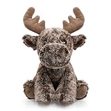Hideekoog Deer Stuffed Animal Toy, Soft Huggable Deer Plush Toys for Kids, Cute Moose Animal Gift for Boys Girls and Toy for 1-3 Toddlers -8.5 Inch