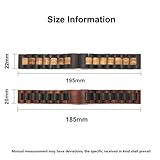 Zoom IMG-1 amaupckca cinturino in legno 20mm Zoom IMG-1 amaupckca cinturino in legno 20mm