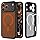 Spigen iPhone 17 Pro Max Hülle Signature Ultra Hybrid MagFit Case Handyhülle Transparent Kompatibel mit MagSafe -Frost Black Orange