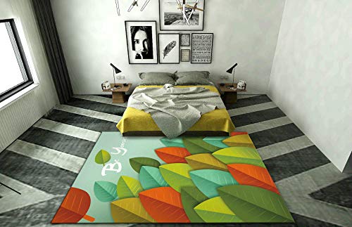 Einfache geometrische Druck Hause 180 * 280 cm farbe-03,Matte für Fitnessgeräte, als Schutzmatte beim Training nutzbar, Bodenschutzmatte für