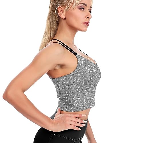 Sports Bra for Women Criss-Cross Back Strappy Yoga Bras Workout Tops4