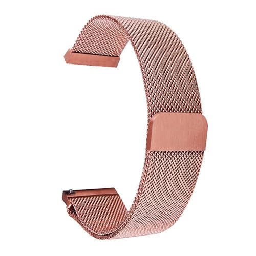 Bracelet de montre en maille magnétique en acier noir ajustable