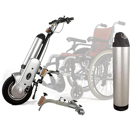 LINTAIZUO Kit de Conversión de 500W para Accesorio para Silla de Ruedas Eléctrica con Luz Delantera LED de Doble Cuenta, Handbike Eléctrica para Personas Sistema de Amortiguador,A