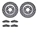 Dynamic Friction Company Front Brake Rotors-Drilled and Slotted-Silver with 5000 Euro Ceramic Brake Pads 7602-46002