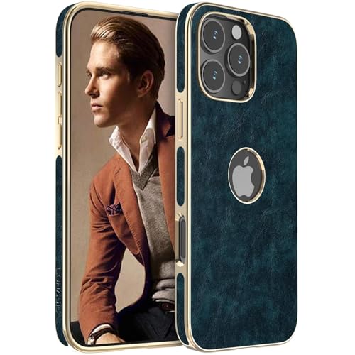LOHASIC Leather Case for iPhone 16 Pro Max, Men Women Luxury Elegant Slim Business PU Cover Soft...