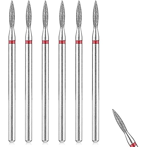 Sibba 6-Piece Stainless Steel Cuticle Drill Set Cover