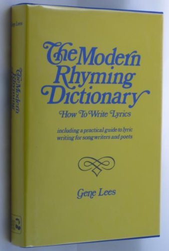 The modern rhyming dictionary: How to write lyr... 0895241293 Book Cover