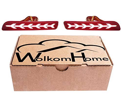 WolkomHome Rear Bumper Reflector Light DRL- Light Brake Light Type D For Maruti Suzuki Ertiga 2015-2016