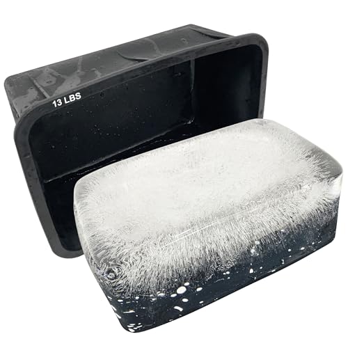 Molde gigante para hielo bloc de silicona reutilizable miniatura 1