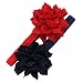 My Lello Baby Petal Flower Headbands Mixed Colors 2-Pack (Red/Navy)
