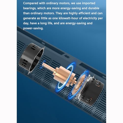 Miniatura 4 de Jtpmyft Máquina De Cortina De Aire Negra De 23 Pulgadas, 35 Pulgadas Y 39 Pulgadas For Puerta De Almacenamiento En Frío De Supermercado, Máquina De Cortina De Aire Con Viento Natural 100cm