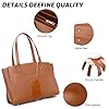 Myhozee Handtasche Damen Groß Tasche Shopper Schultertasche Laptoptasche 15.6 Zoll, Elegant Arbeitstasche PU Leder Handbags Tote Bag Lehrertasche Women mit 4 Fächern für Uni Schule Büro #5