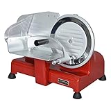 kitchenchef kcptr195r Electric 110 W aluminium Red, Stainless Steel Slicer – Slicers (230 V, 50 Hz, aluminium, Red, Stainless Steel)