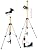 Firecore 12 Ft./3.7M Professional Laser Level Pole with Tripod and 1/4-Inch by 20-Inch Laser Mount for Rotary and Line Lasers, Adjustable Telescoping Laser Pole with 5/8"-11 Threaded Adapter-FLP370C