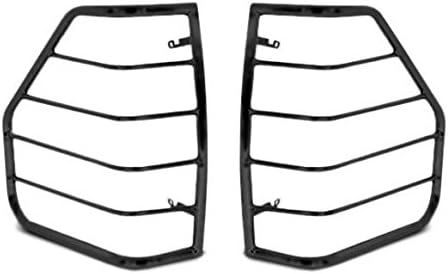 Black Horse Tail Light Guards Black Compatible with 1995-1999 Chevrolet Tahoe|1988-1998 Chevrolet Chevy Pickup|1992-1999 GMC Yukon|1992-2000 GMC Yukon-7BA15A