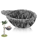 ibasenice Cat Tree Tower Hammock Replacement 30cm Gray Soft Hanging Basket Cat Tower Accessory for Indoor
