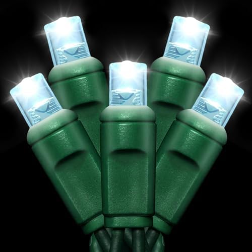 JUSTPRO 25ft 50 Counts Warm White LED Christmas Lights