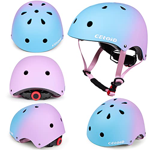 Image of Kids Bike Helmet,Toddler Skateboard Helmets for Ages 2-3-5-8-14 Years Boys Girls，Adjustable Multi-Sport Bicycle Skateboarding Football Roller Skating Scooter Rollerblade Balance Bike Helmet