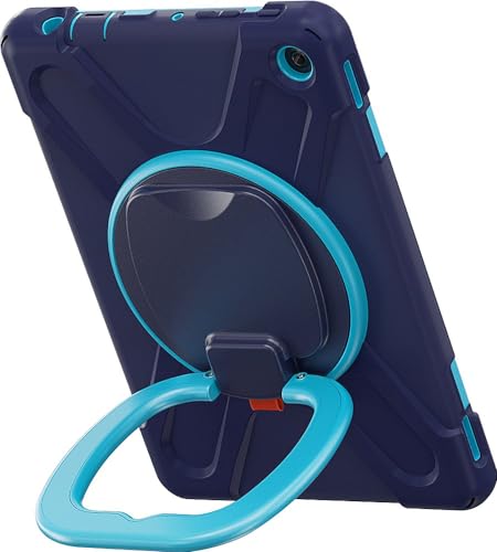 SaharaCase Amazon Fire HD 10 (2023) �X�v���b�V���V���[�Y ���ϋv�P�[�X - ��̌^�L�b�N�X�^���h�A�����X�N���[���v���e�N�^�[�A�֗��ȃn���h��(�u���[)