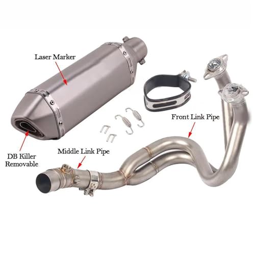 Escape de motocicleta Kawasaki ER6F 2012-2016 modificado con DB Killer extraíble 2