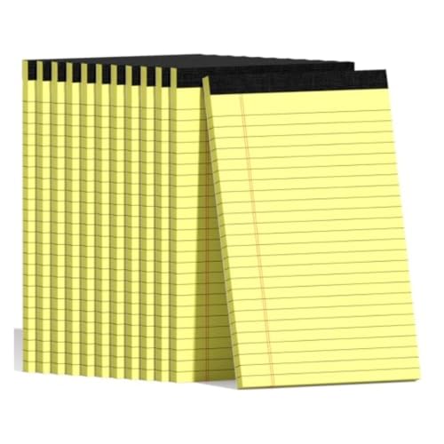 Blocs-notes colorés jaunes pour organiser vos révisions et réunions de bureau
