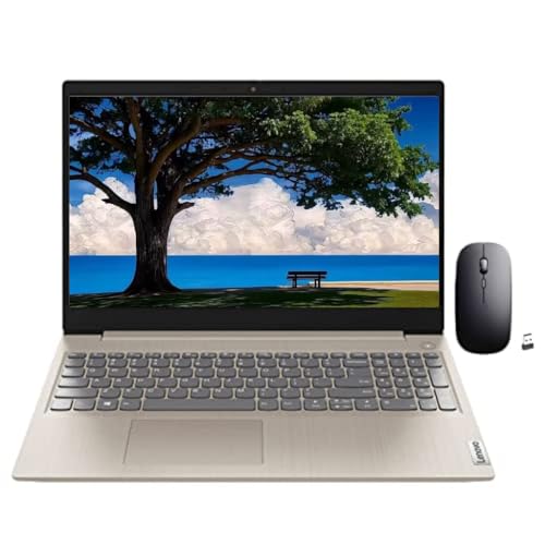 Image of Lenovo Ideapad 3i Laptop, 15.6 inch FHD Touchscreen, Intel Core i3-1115G4, 8GB DDR4 RAM, 512GB NVMe TLC SSD, Windows 11 S, with TWE Wireless Mouse, Sand
