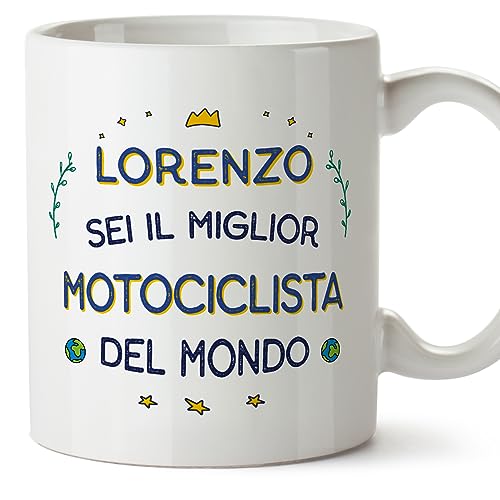 Mugffins Tazza Personalizzata in ceramica per MOTOCICLISTA uomo 11 oz