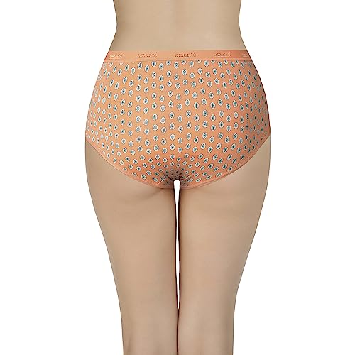 Image of Amante Printed Cotton Full Brief Panty Pack(Pack of 3)