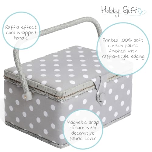 Boîte de rangement couture compacte pour ranger ciseaux et fils