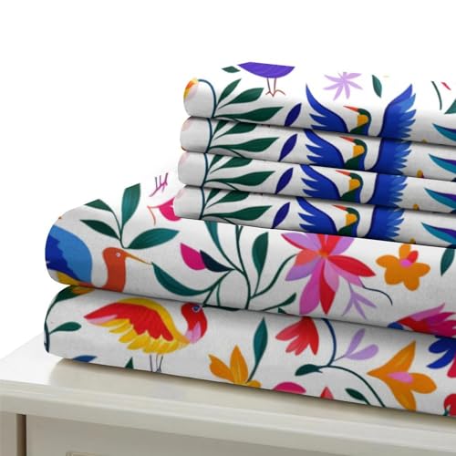Fleurs microfibre de housse de couette antibactérien 3 p - 6