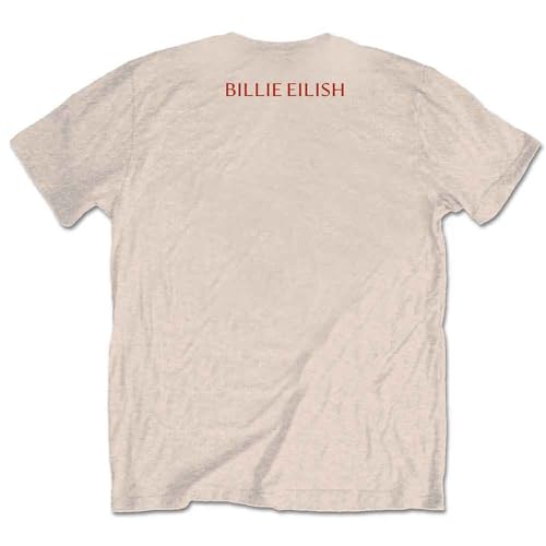 T-shirt Billie Eilish XXL pour homme coupe ample confortable en coton naturel